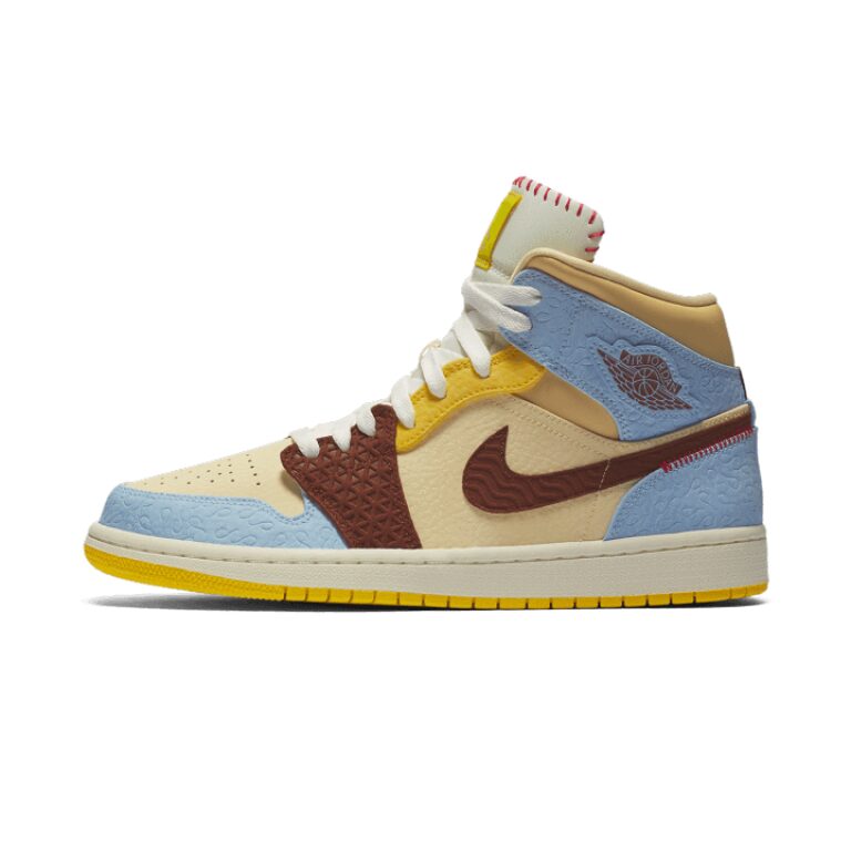 air jordan 1 mid maison chateau rouge